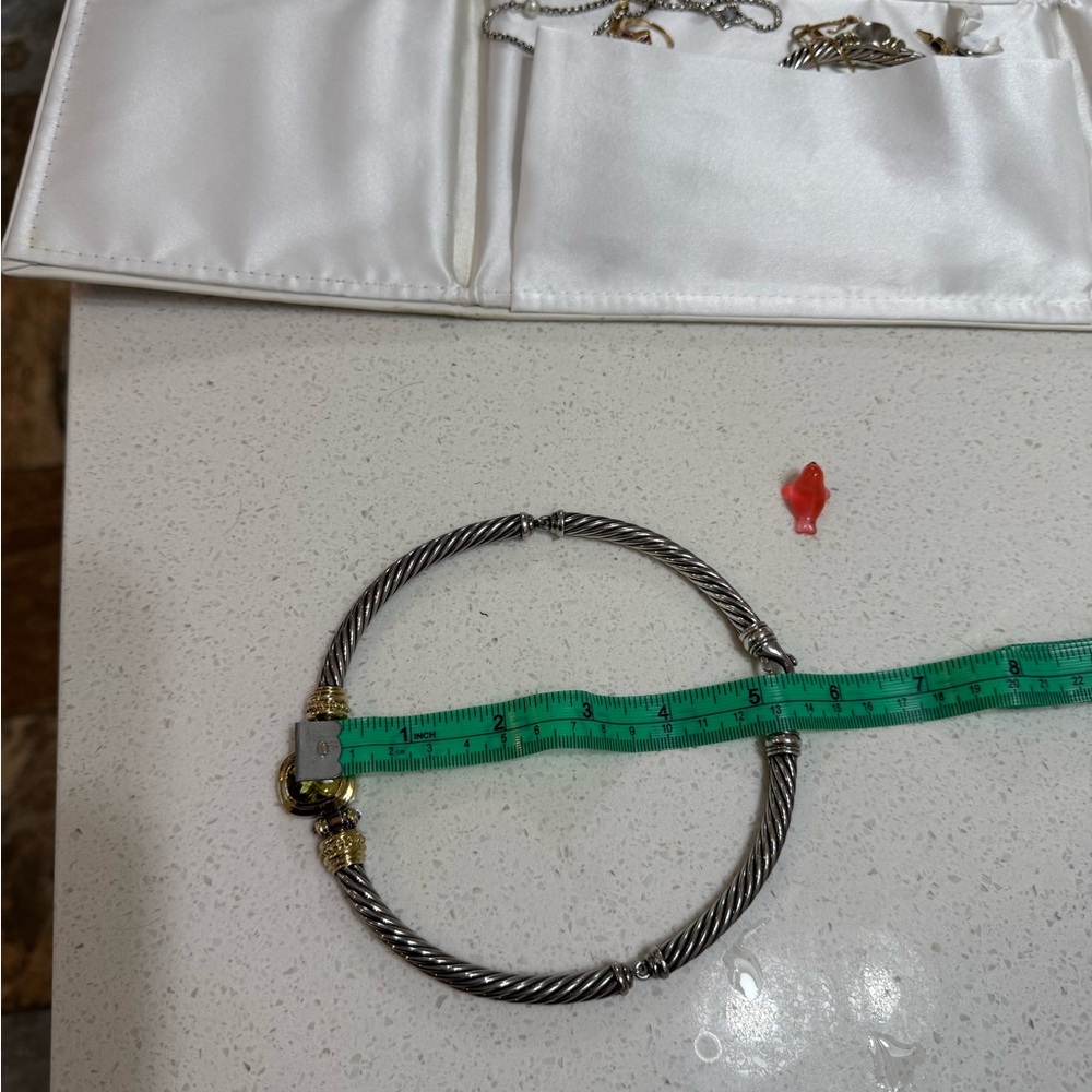 David Yurman Silver and Gold Necklace